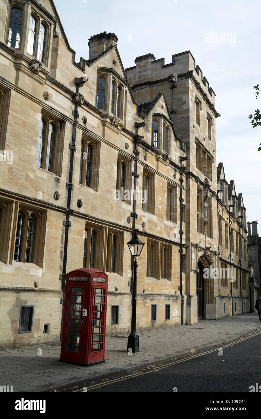 St. John's College di St Giles, Oxford, Oxfordshire,la Gran Bretagna Foto Stock