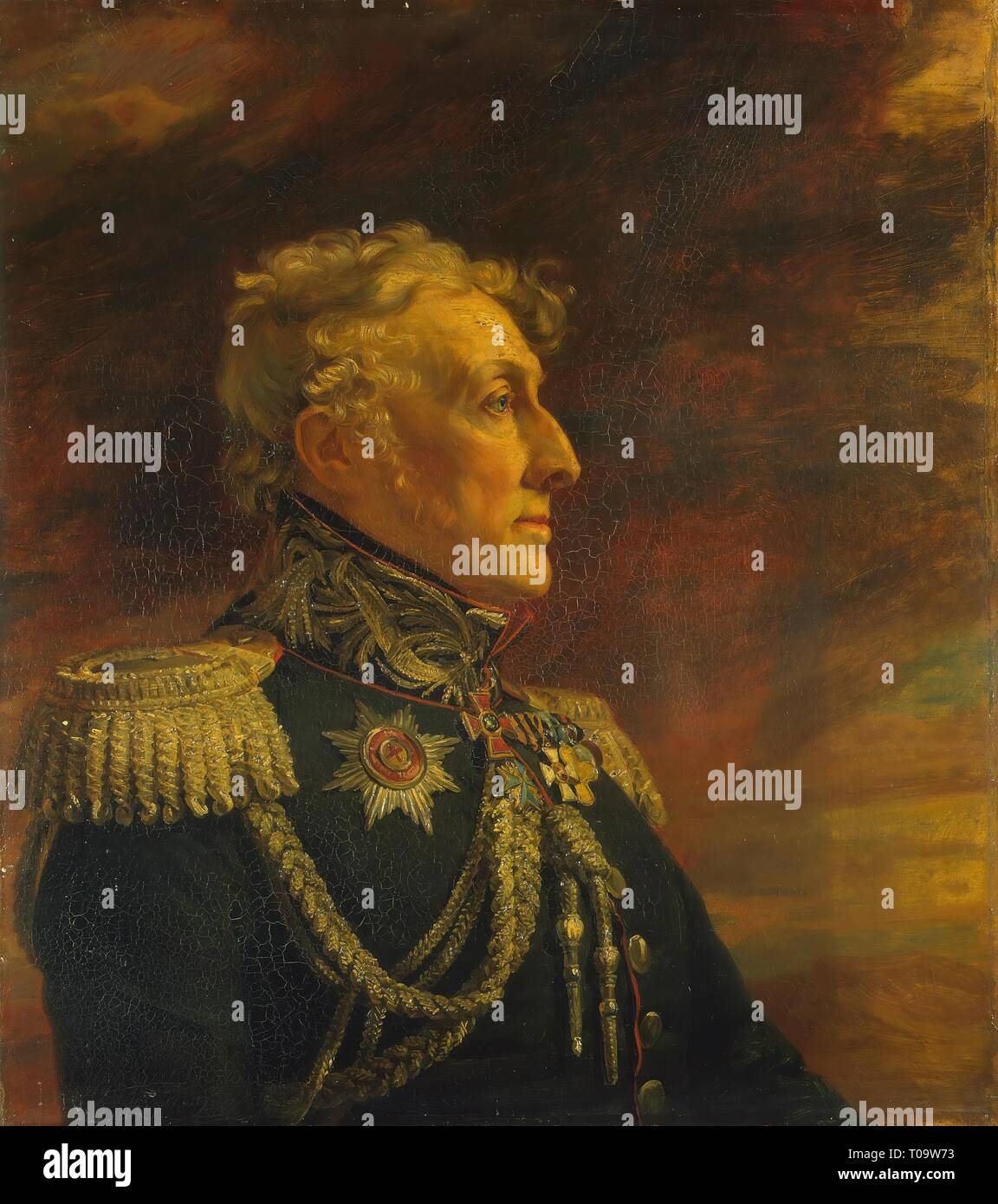 " Ritratto di Bur?hard M. Berg (17648-1838) (2a)'. La galleria militare del palazzo d'inverno. Non più tardi del 1825. Dimensioni: 70x62,5 cm. Museo: Membro Hermitage di San Pietroburgo. Autore: George Dawe (e workshop). Foto Stock