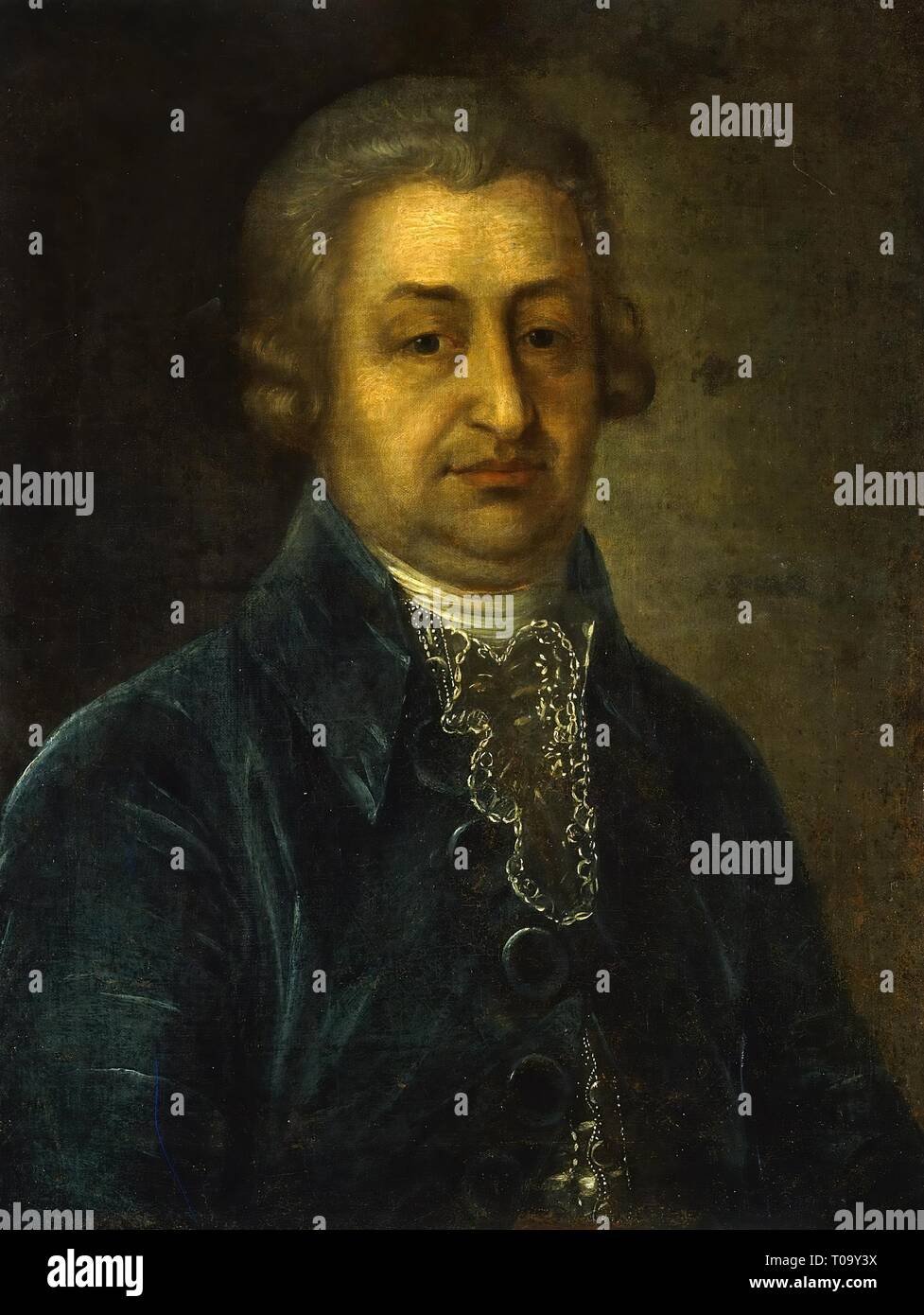 "Ritratto del Conte M.S. Sheremetev'. La Russia, 1791. Dimensioni: 64,5x48 cm. Museo: Membro Hermitage di San Pietroburgo. Autore: Ivan Argunov (? ). Foto Stock