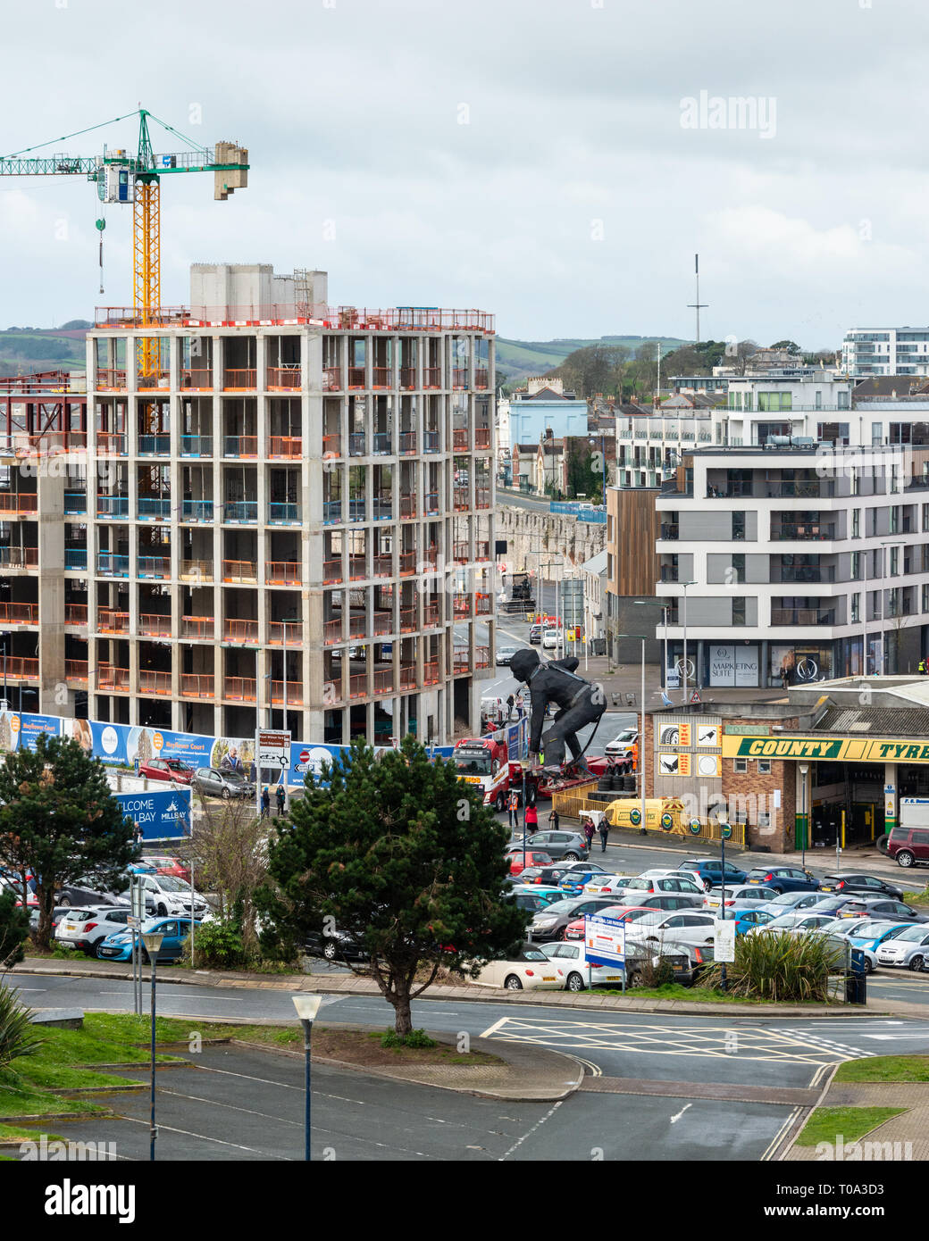 Plymouth, Devon, Regno Unito. 18 mar 2019. Regno Unito la più grande scultura in bronzo di credito: Pietro CURNO/Alamy Live News Foto Stock