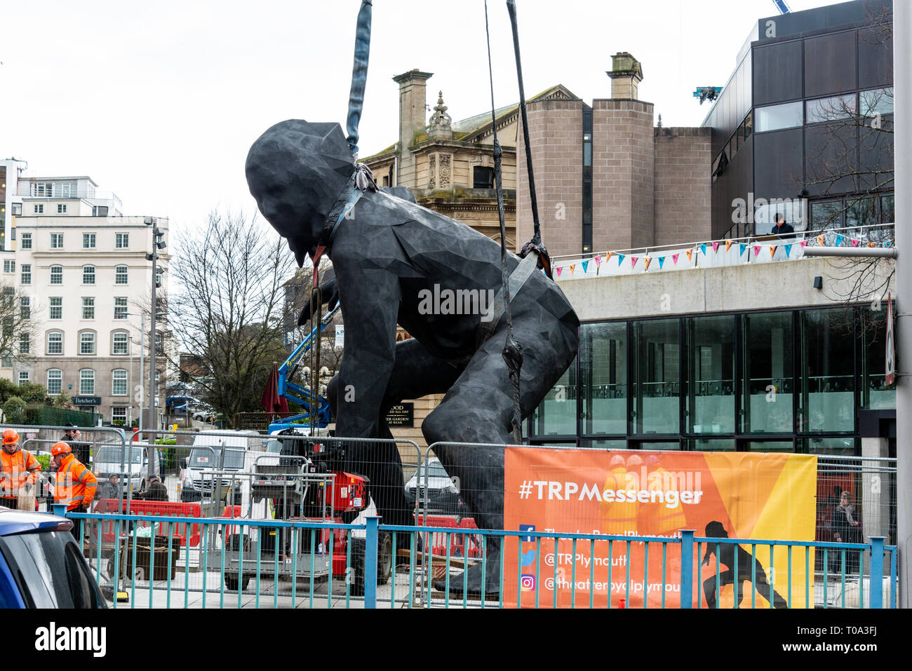 Plymouth, Devon, Regno Unito. 18 mar 2019. Regno Unito la più grande scultura in bronzo di credito: Pietro CURNO/Alamy Live News Foto Stock