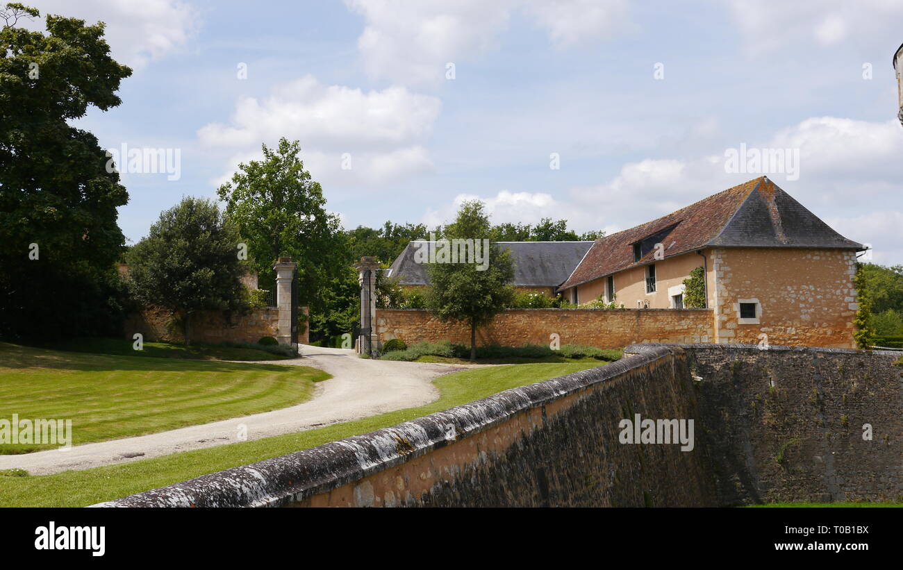 Chateau de Touffou, Bonnes, Francia Foto Stock