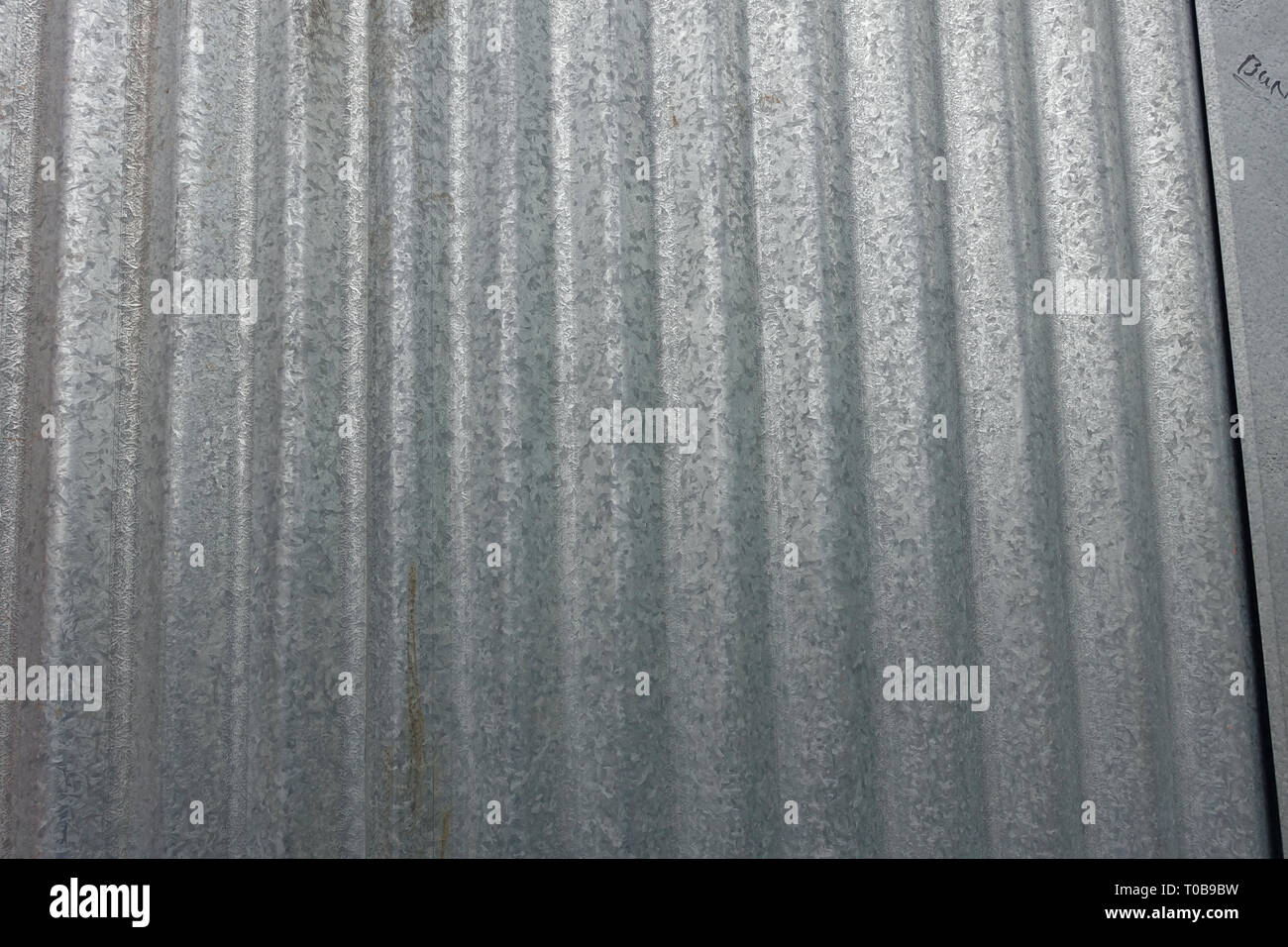 Chiudere l immagine di ferro ondulato materiale di rivestimento Foto Stock