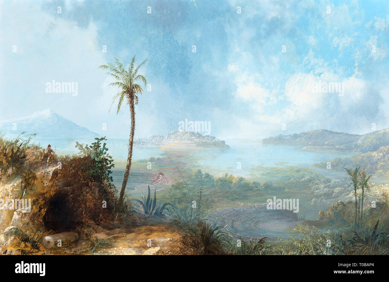 Il monte Etna da Catania Sicilia da Sydney Herbert Foto Stock