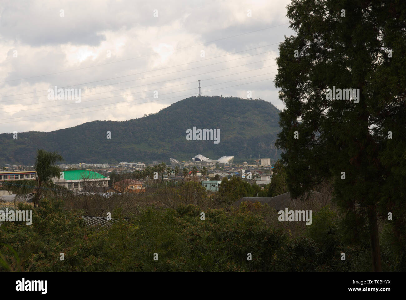 Arrivo a Ibusuki, Prefettura di Kagoshima, Kyushu, Giappone Foto Stock