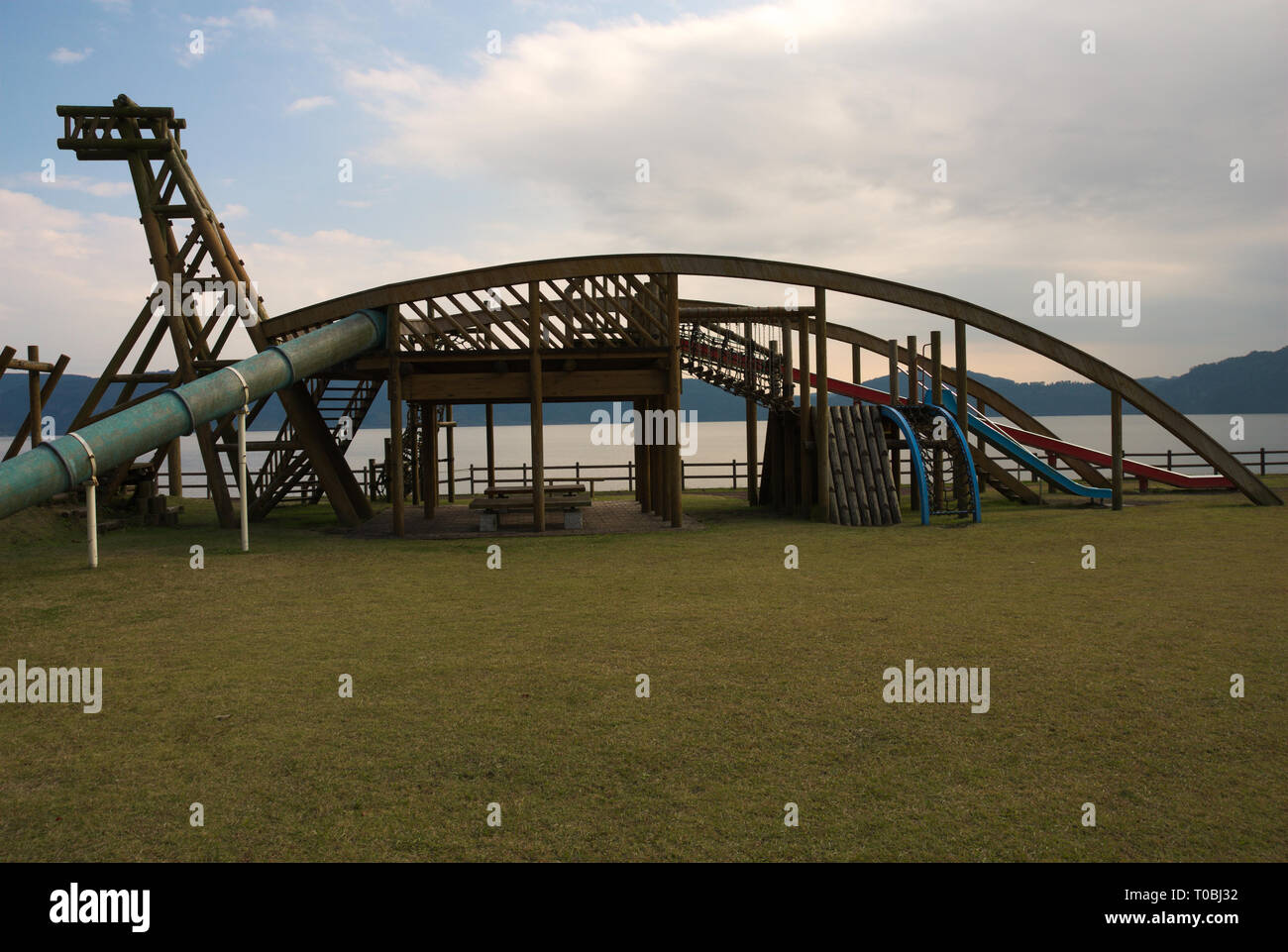 Isshie, il mostro del lago di Ikeda-ko, Ibusuki, Kagoshima, Kyushu, Giappone Foto Stock