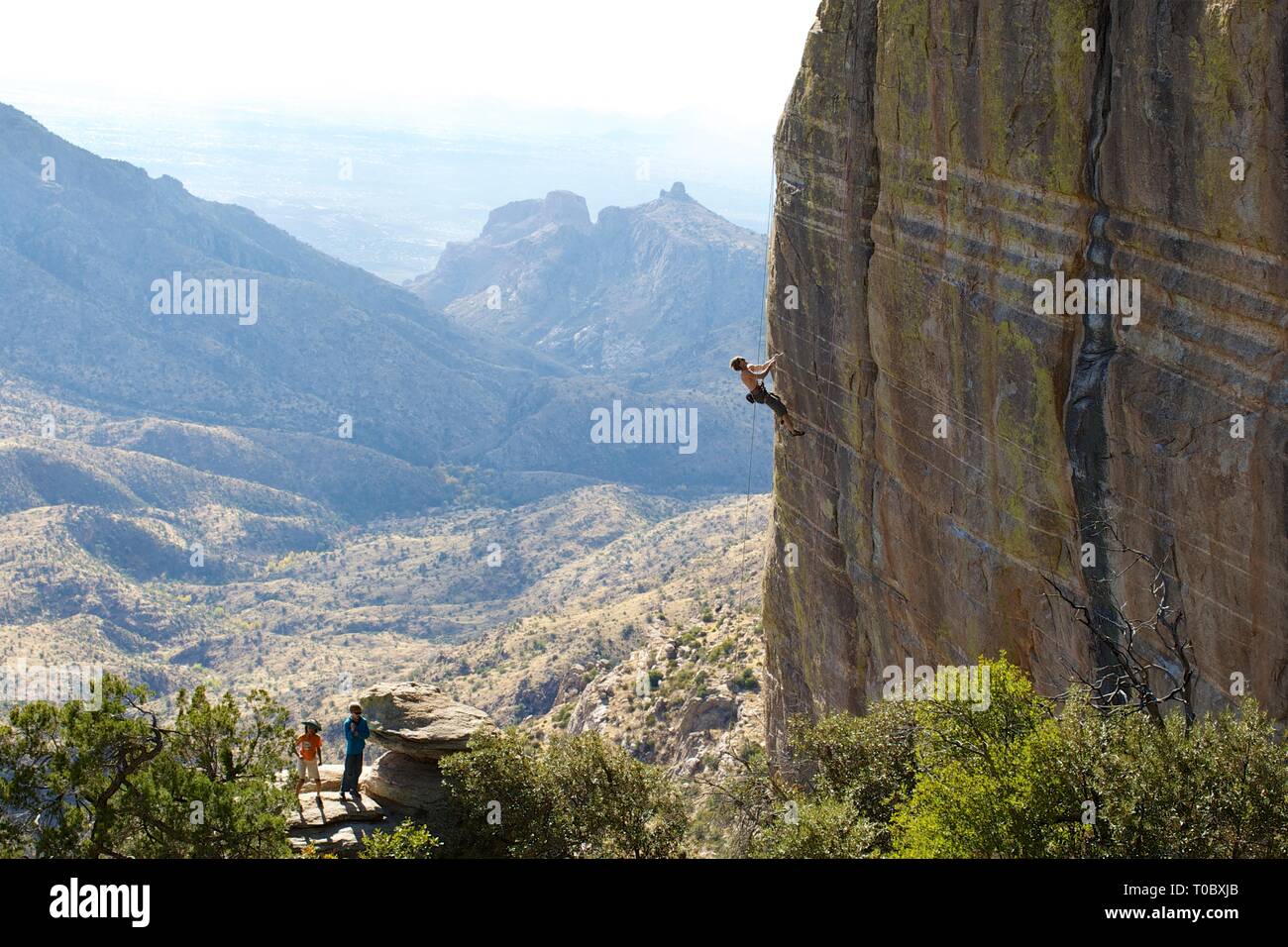 Arrampicata su roccia Foto Stock