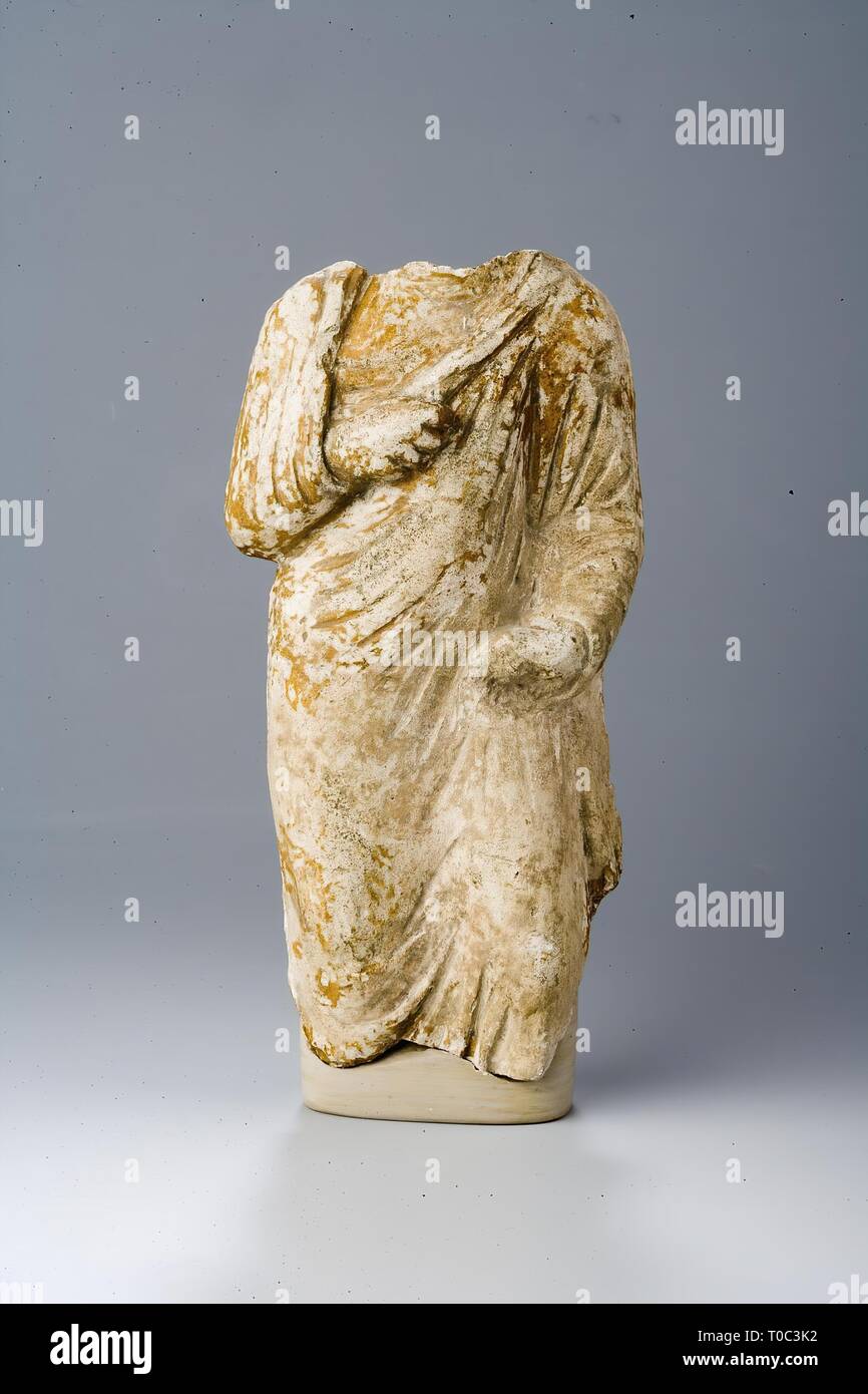 "Buddha permanente". Afghanistan, Hadda, IV - V secolo. Dimensioni: altezza 16 cm. Museo: Membro Hermitage di San Pietroburgo. Foto Stock