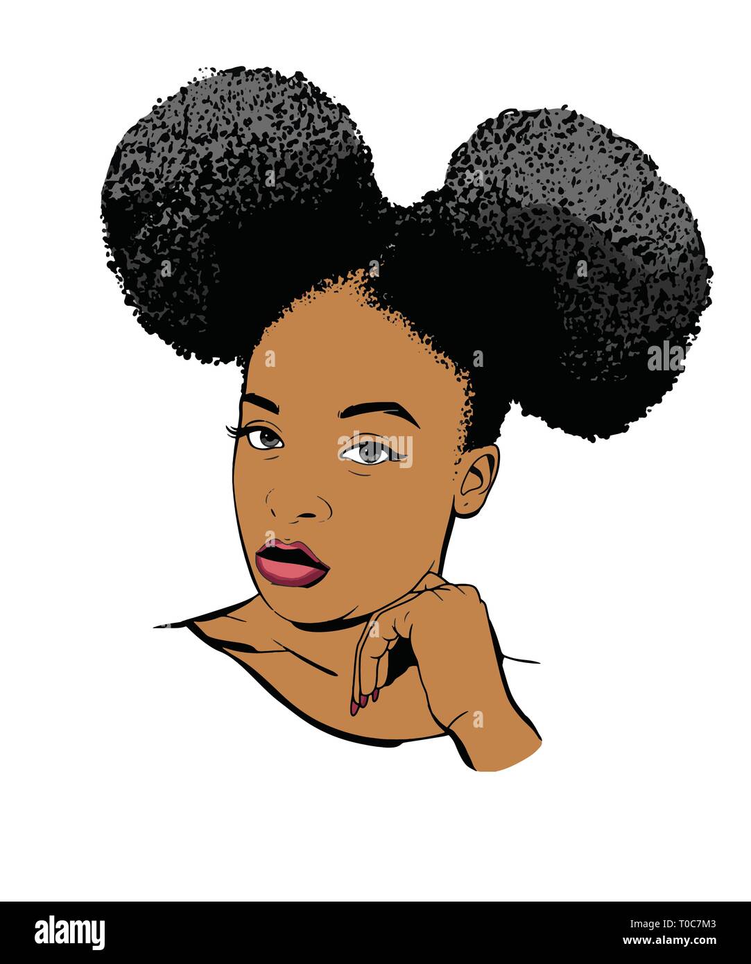 Ballerina Ballerina donna atletica Sport Nero donna Afro Yoga rilassante retrò infermiere donna che prega Dio guerriero religioso Fighter Classy forti donne Illustrazione Vettoriale