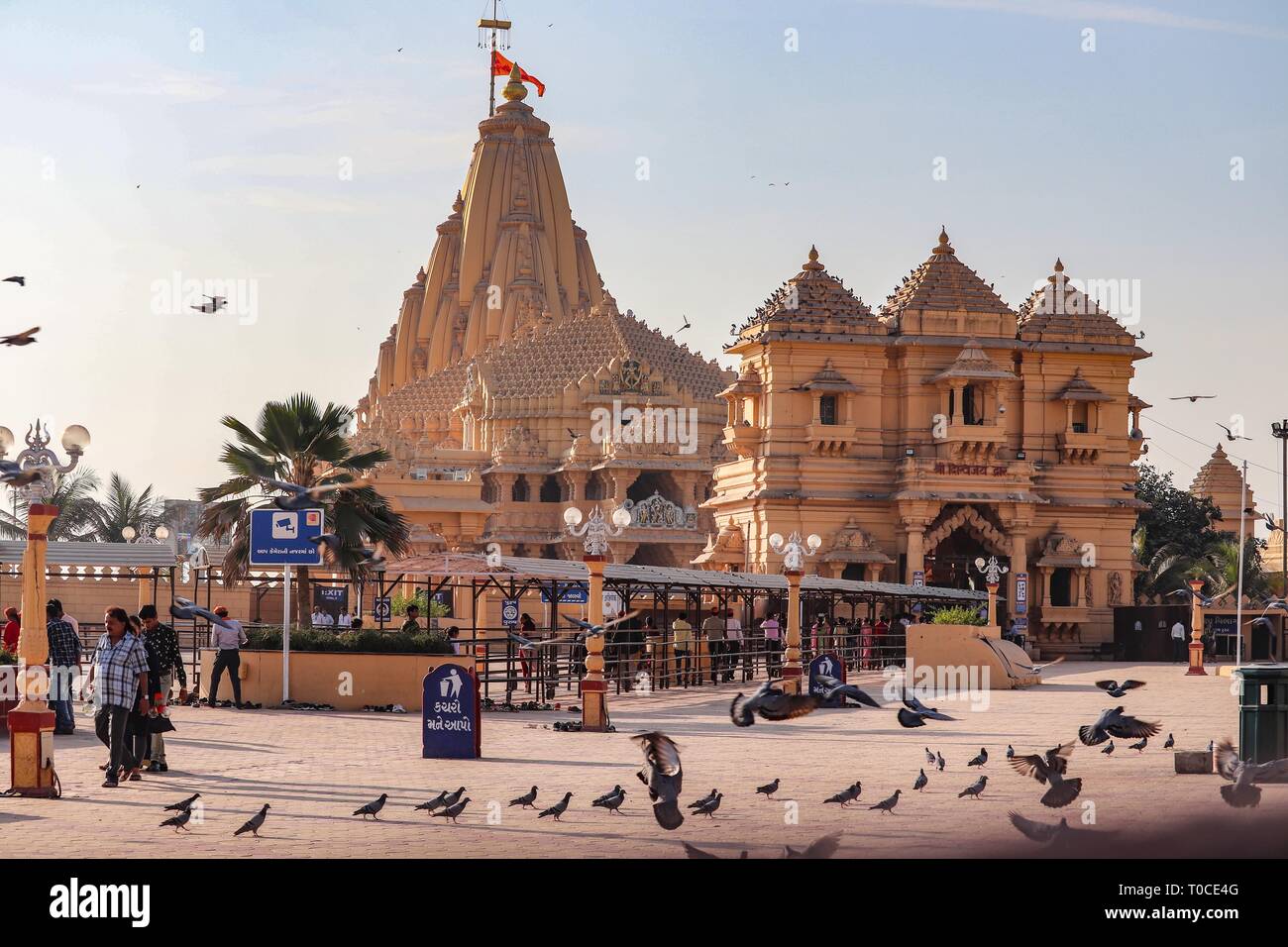 Tempio di Somnath/Gujarat/India Foto Stock