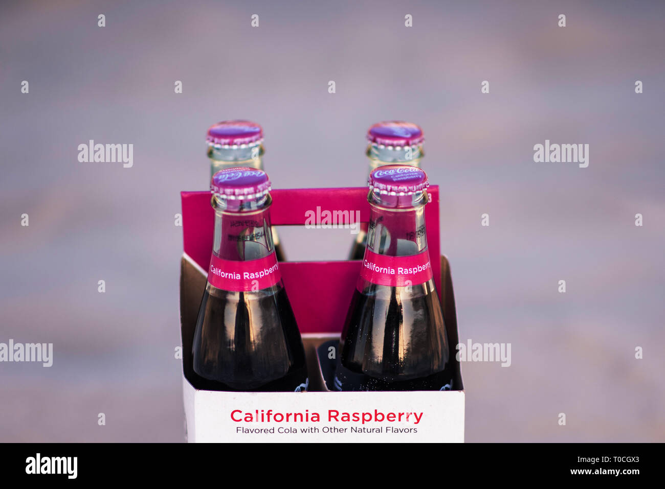 California Lampone Coca Cola. Foto Stock
