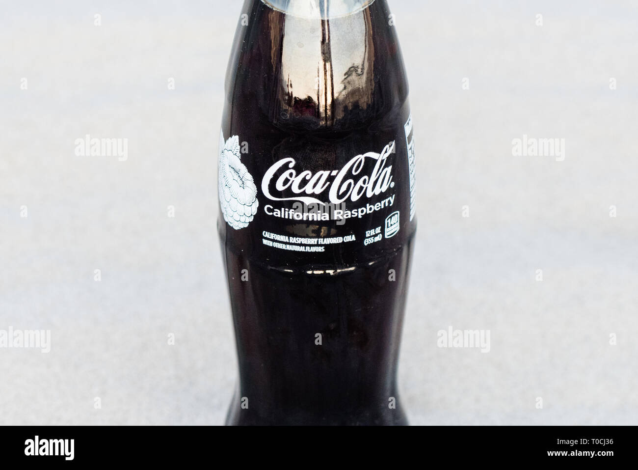 California Lampone Coca Cola. Foto Stock