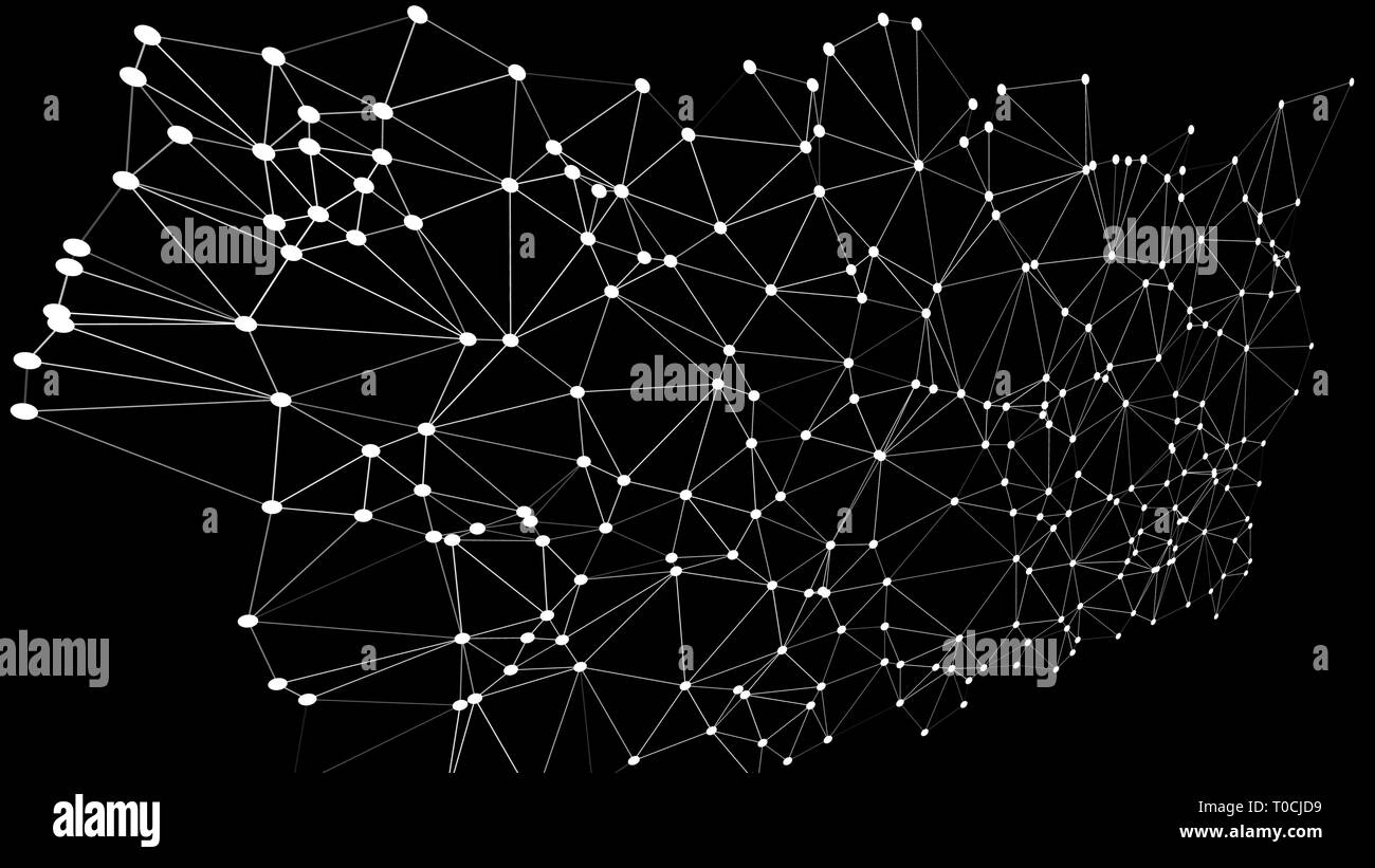 Abstract triangoli forme connesse di sfondo linee 3d pattern Illustrazione Vettoriale