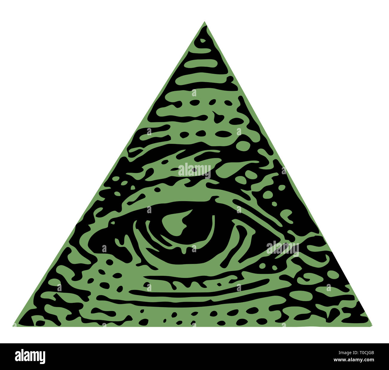 Occhio della provvidenza illuminati massoneria illustrazione del triangolo  Foto stock - Alamy