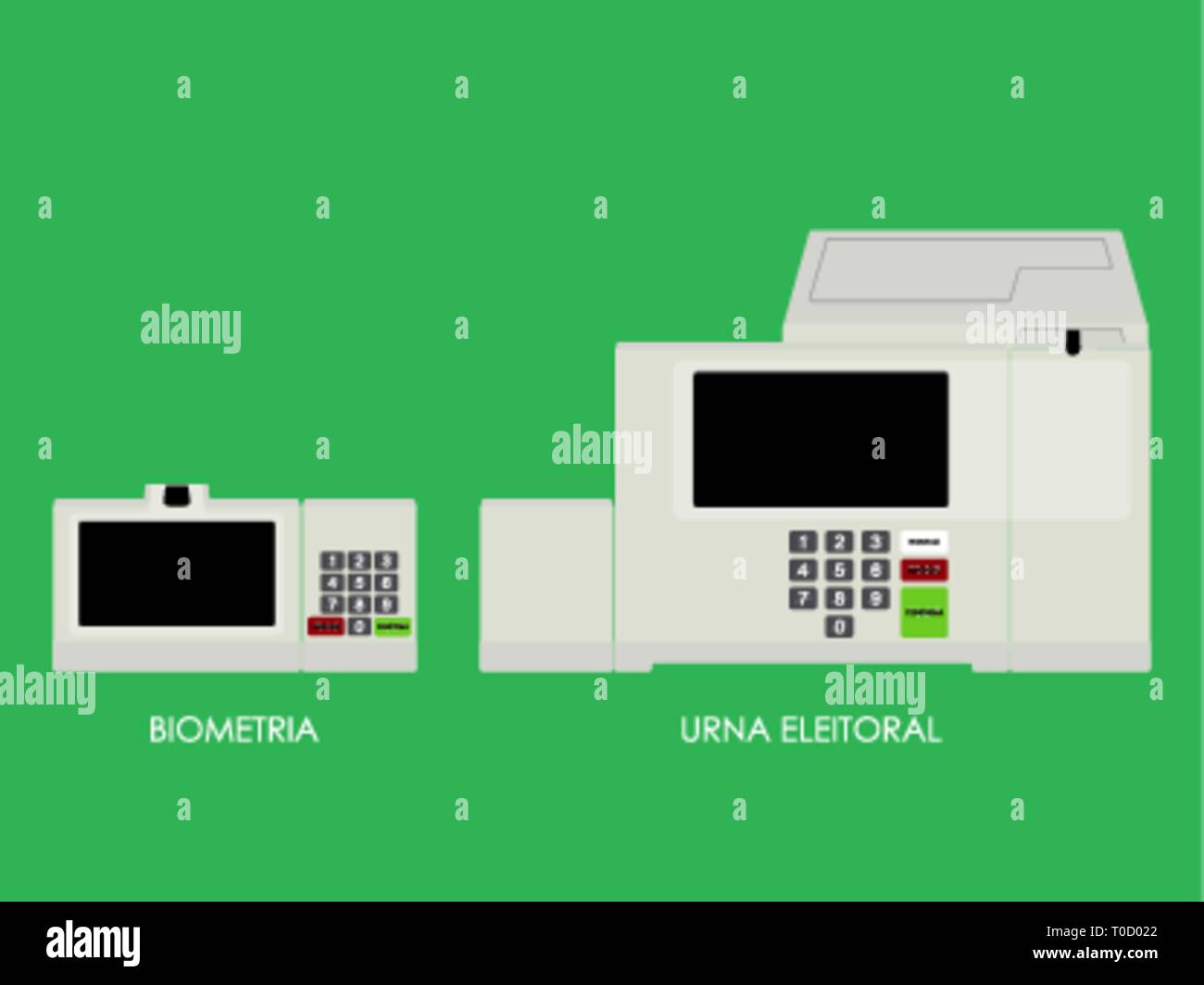 Nuovo scrutinio elettorale box Illustrazione Vettoriale