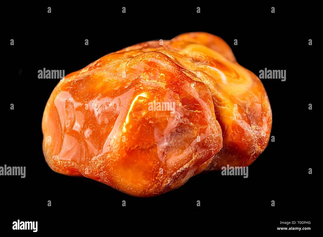 Corniola minerali di pietra di guarigione, il concetto di esoterismo di potenza Foto Stock