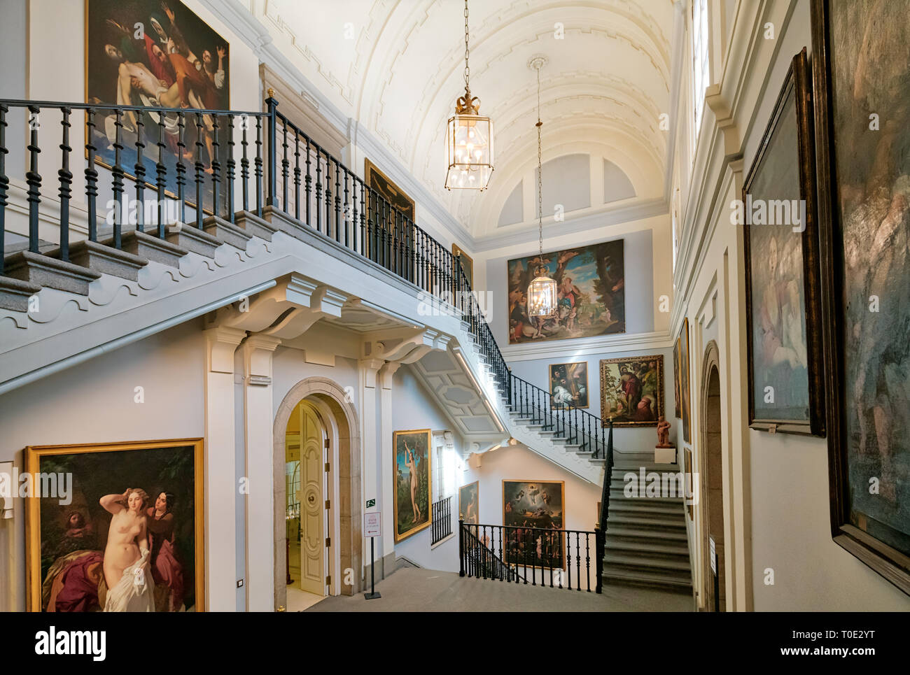 Museo Real Academia de Bellas Artes de San Fernando, Madrid, Museo della Reale Accademia di Belle Arti di San Fernando interni. Foto Stock