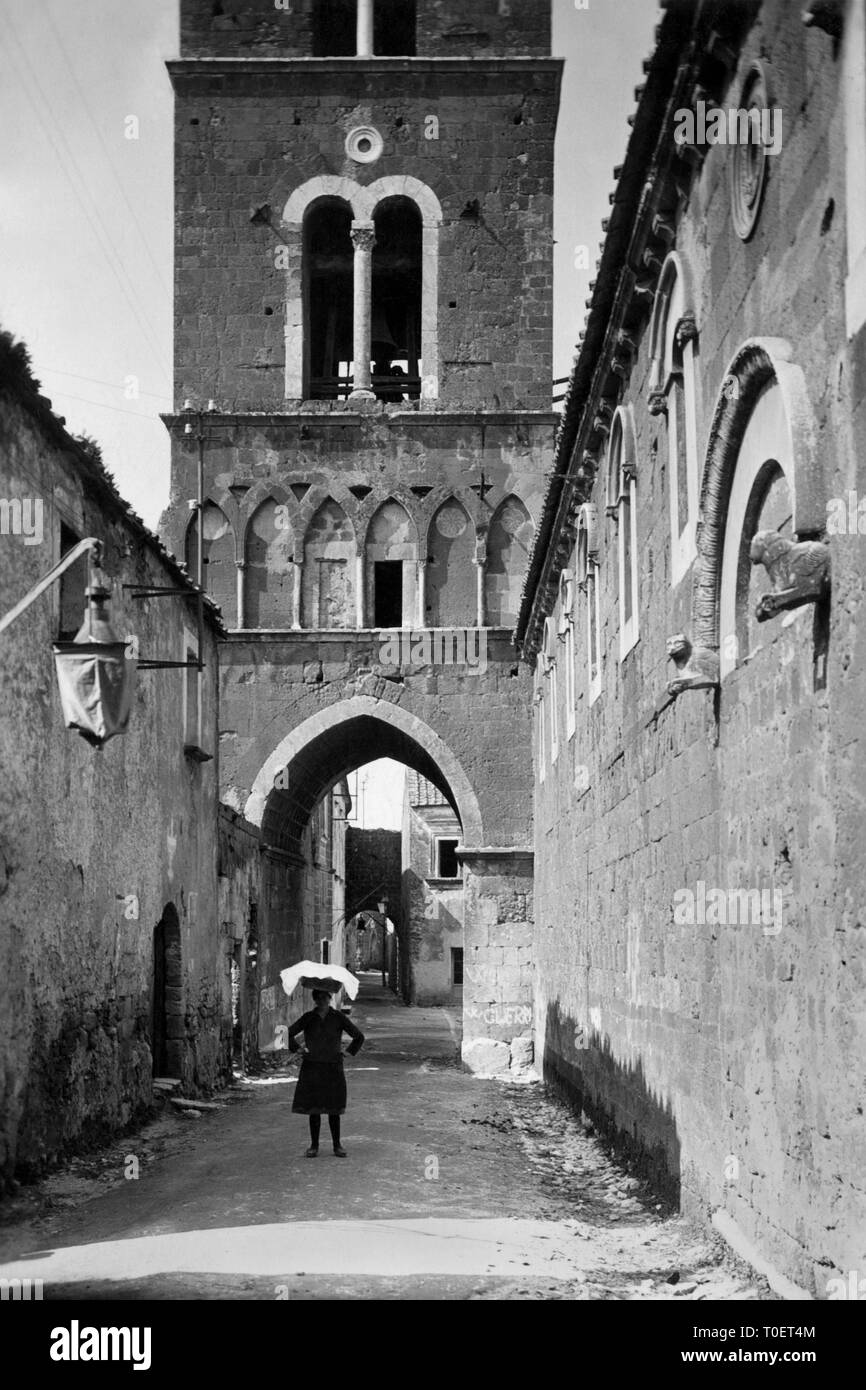 Casertavecchia, campania, Italia 1925 Foto Stock