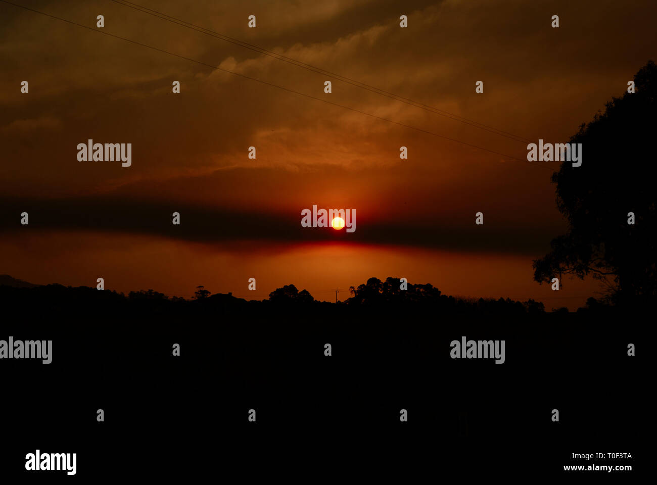 Australia paesaggi. Strade, deserto, prati, trasporti, paesaggi Foto Stock