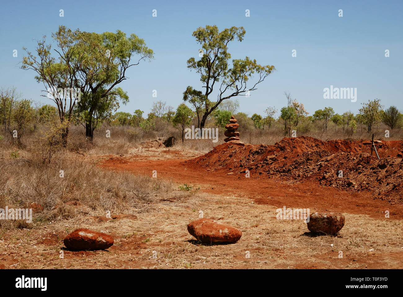 Australia paesaggi. Strade, deserto, prati, trasporti, paesaggi Foto Stock