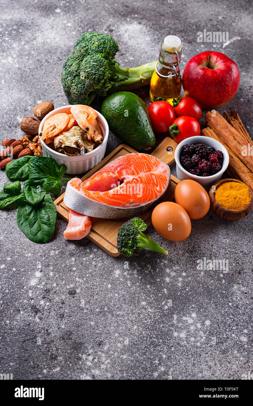 Cibo per il cervello e buona memoria Foto Stock