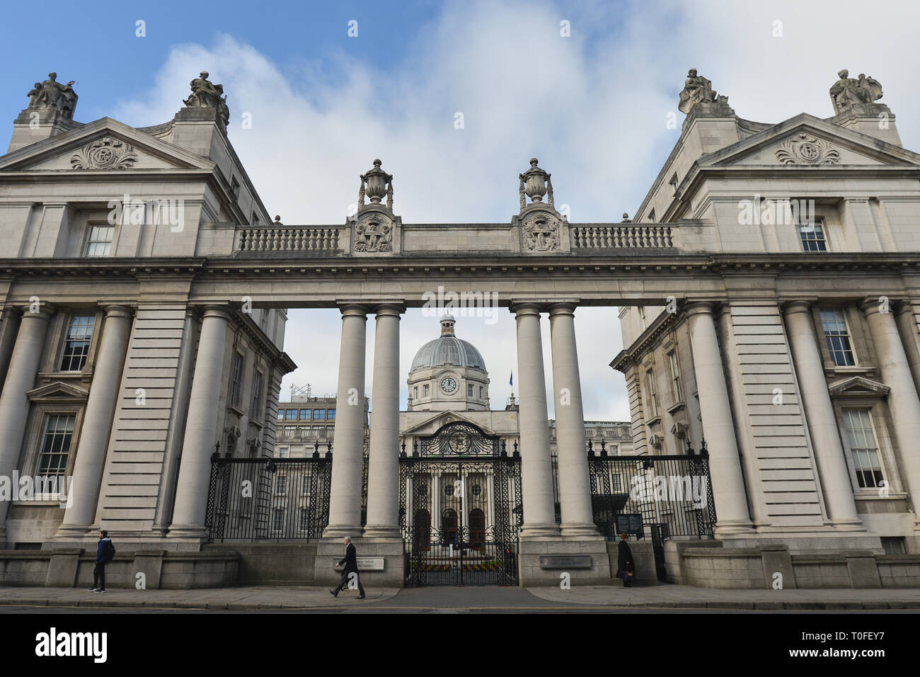 Dublino, Irlanda. Xix Mar, 2019. Presidente del Consiglio europeo Donald Tusk incontra il Taoiseach Leo Varadkar per Brexit colloqui, in edifici del governo di Dublino. Credito: ASWphoto/Alamy Live News Foto Stock