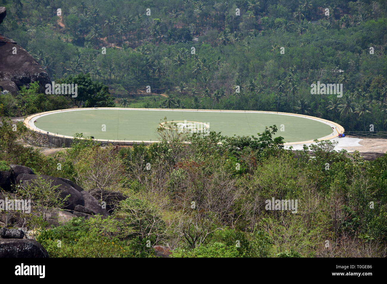 Quilon, Kerala, India - 2 Marzo 2019 : elipad in Jatayu Natura Park Foto Stock