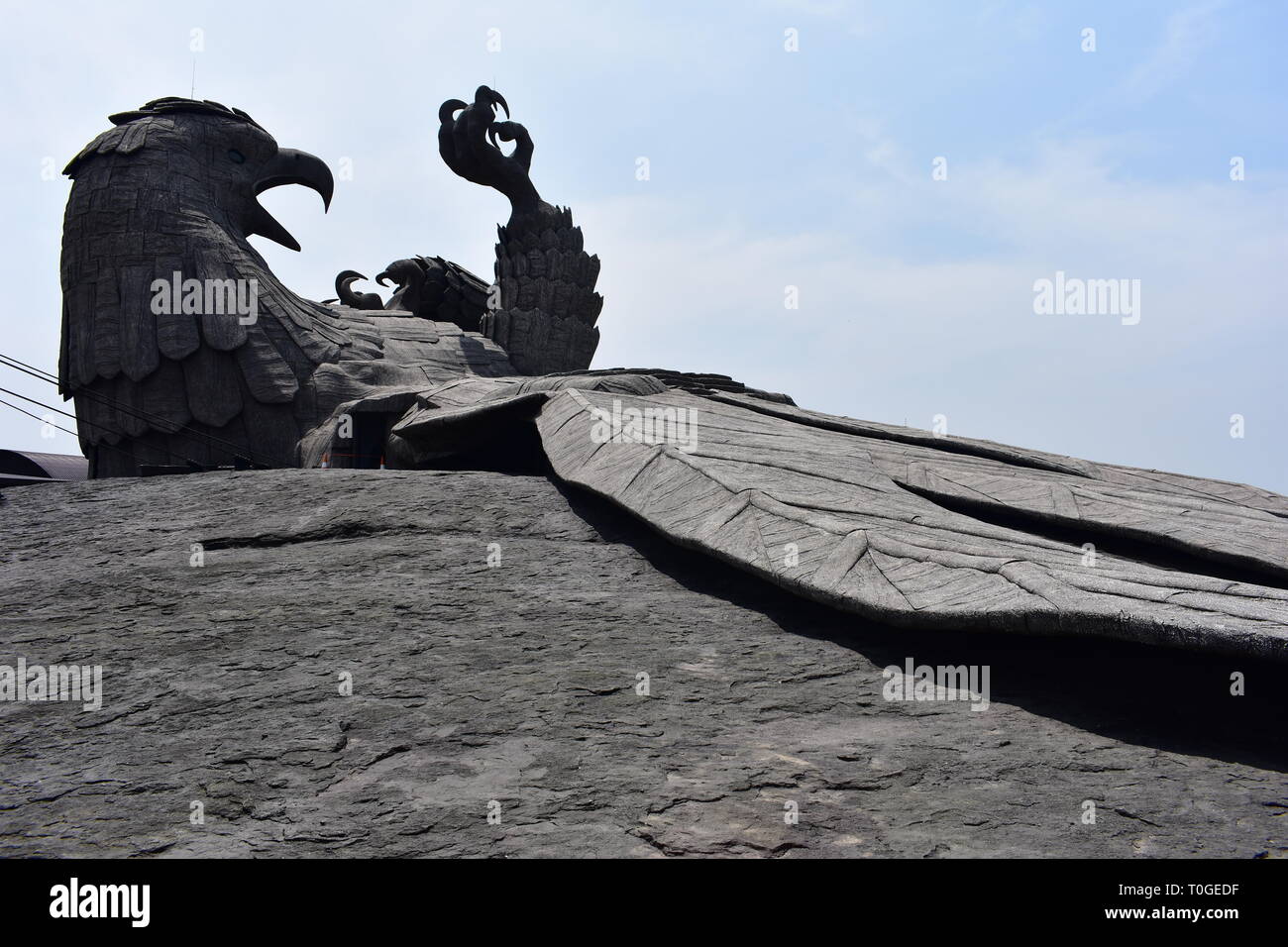 Quilon, Kerala, India - 2 Marzo 2019 : Jatayu Adventure Centre Foto Stock