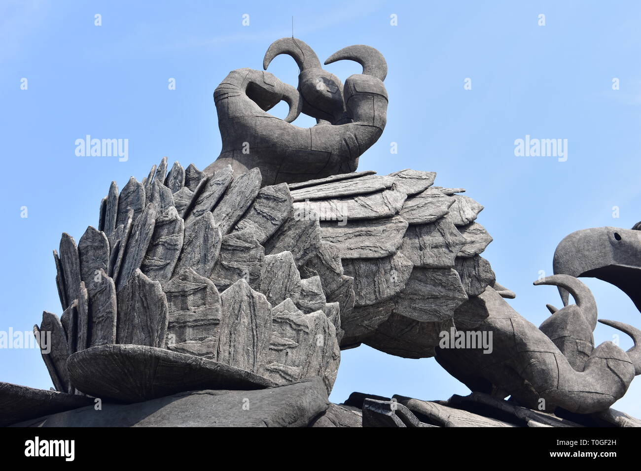 Quilon, Kerala, India - 2 Marzo 2019 : Jatayu - Il guerriero valoroso Foto Stock