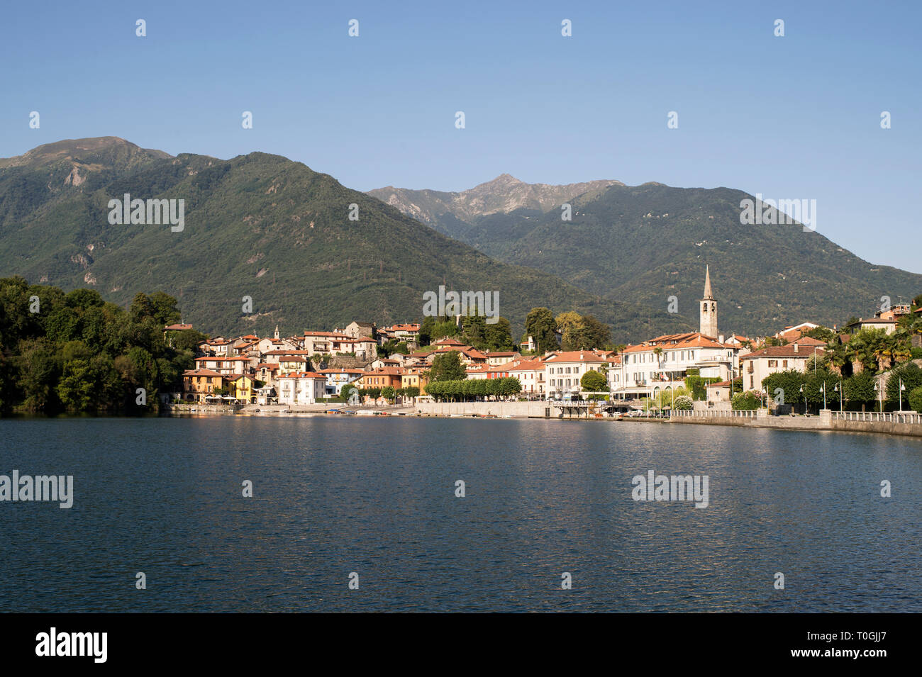 L'Italia, Piemonte, Lago di Mergozzo Foto Stock
