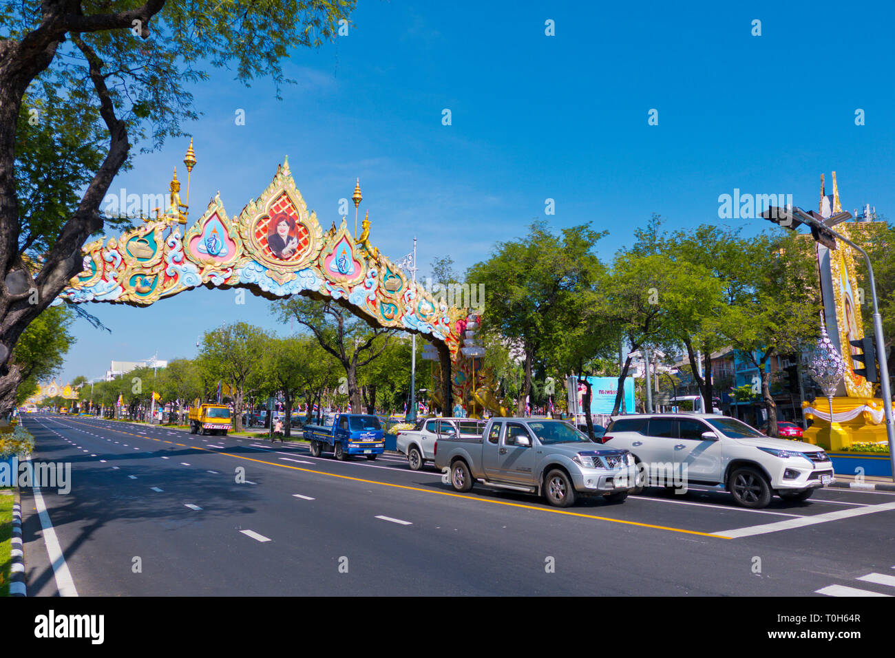 Lan Luang Road, Bangkok, Thailandia Foto Stock