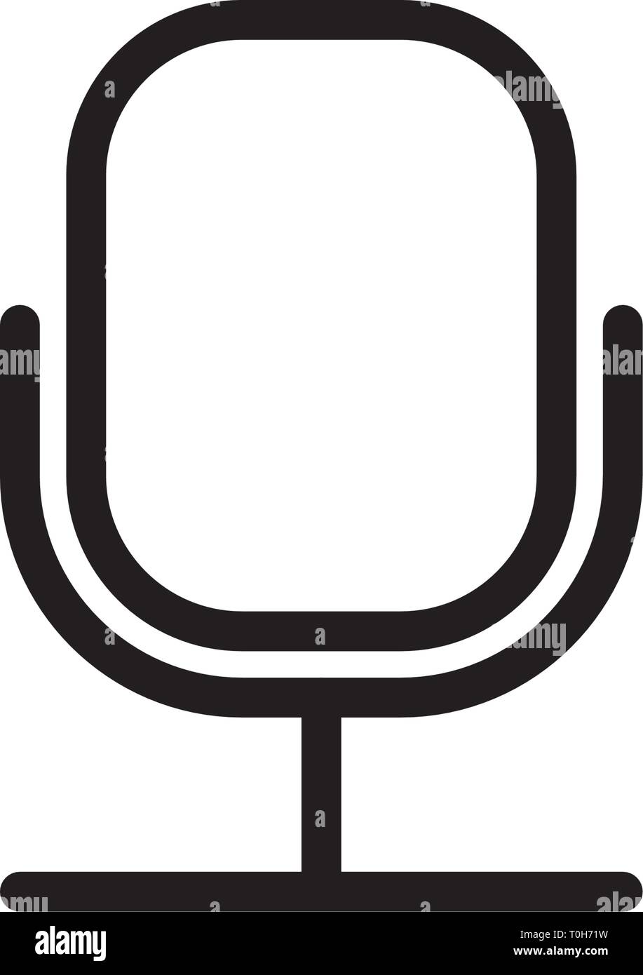 Icona microfono modello Illustrazione Vettoriale