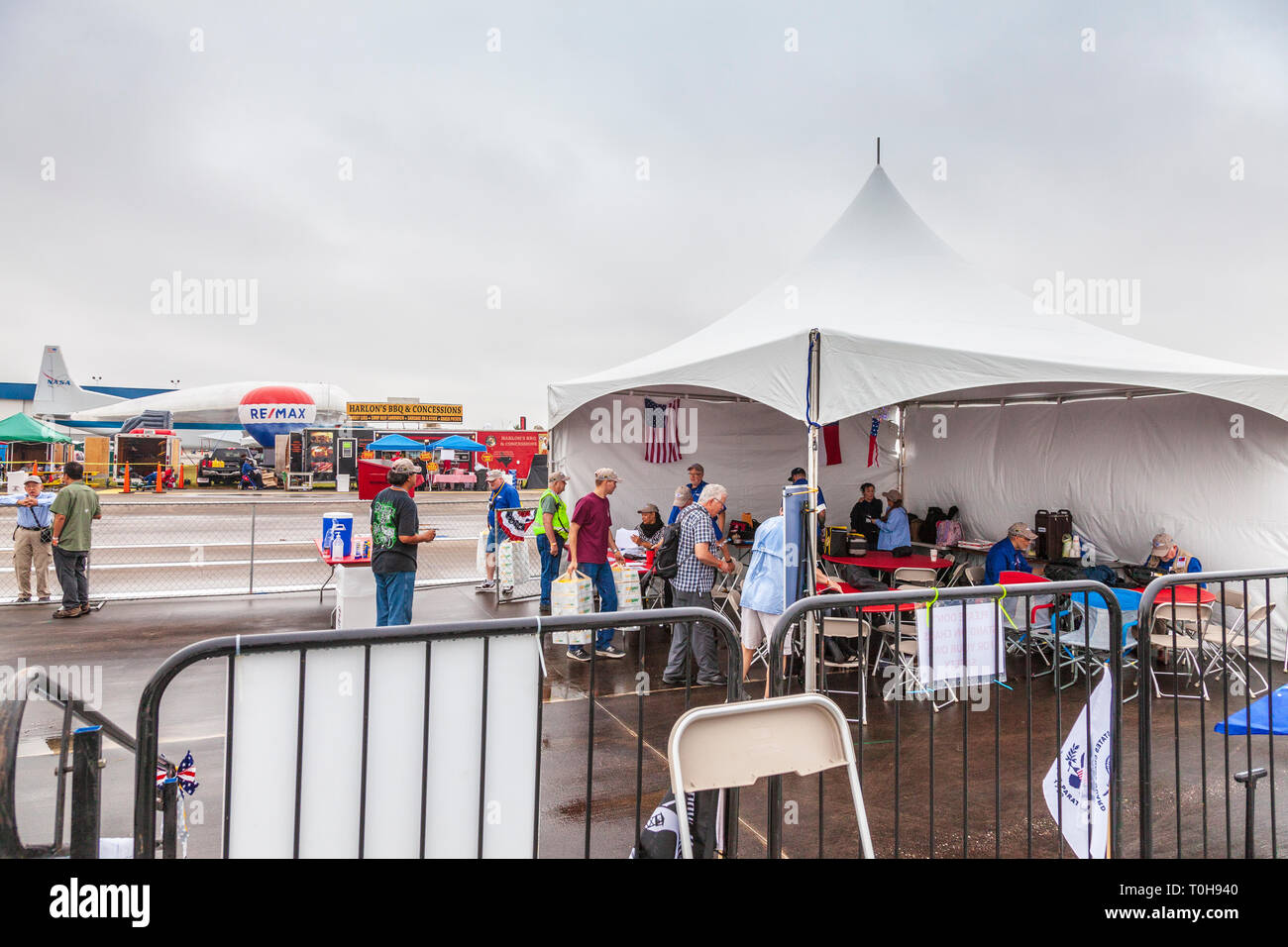 2018 Wings Over Houston Air Show in Houston, Texas. In primo piano gli articoli inclusi Blue Angels e aviazione altri programmi correlati. Foto Stock