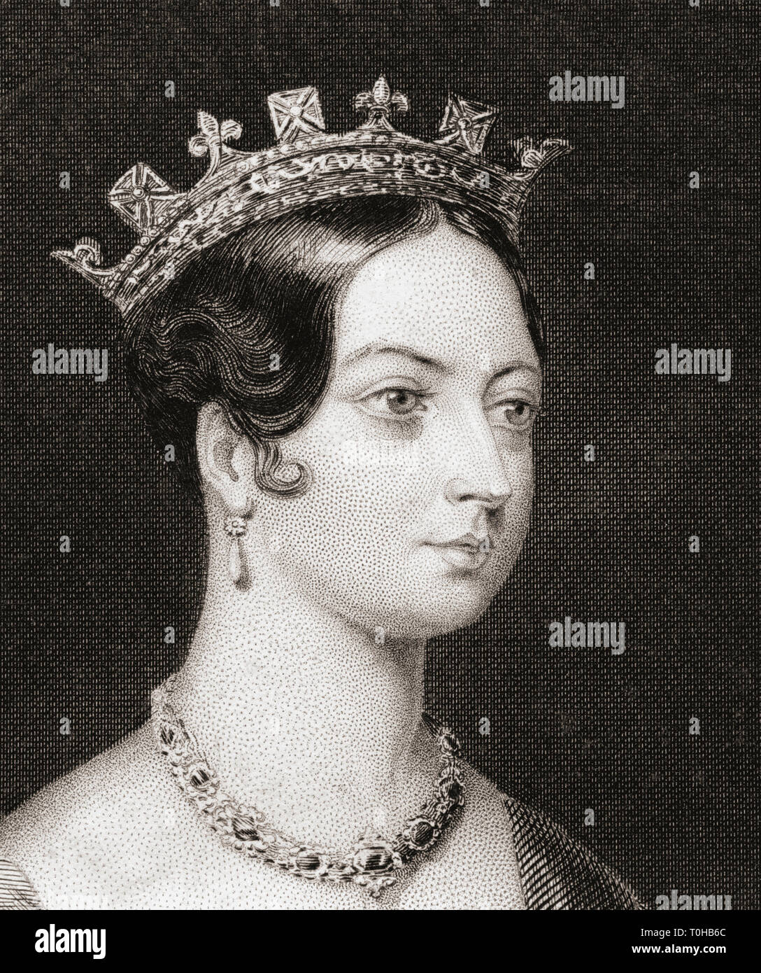 La regina del Regno Unito di Gran Bretagna e Irlanda, Queen Victoria, India, Asia Foto Stock