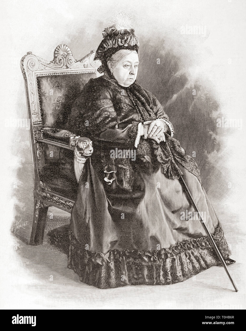 La regina Victoria, India, Asia Foto Stock