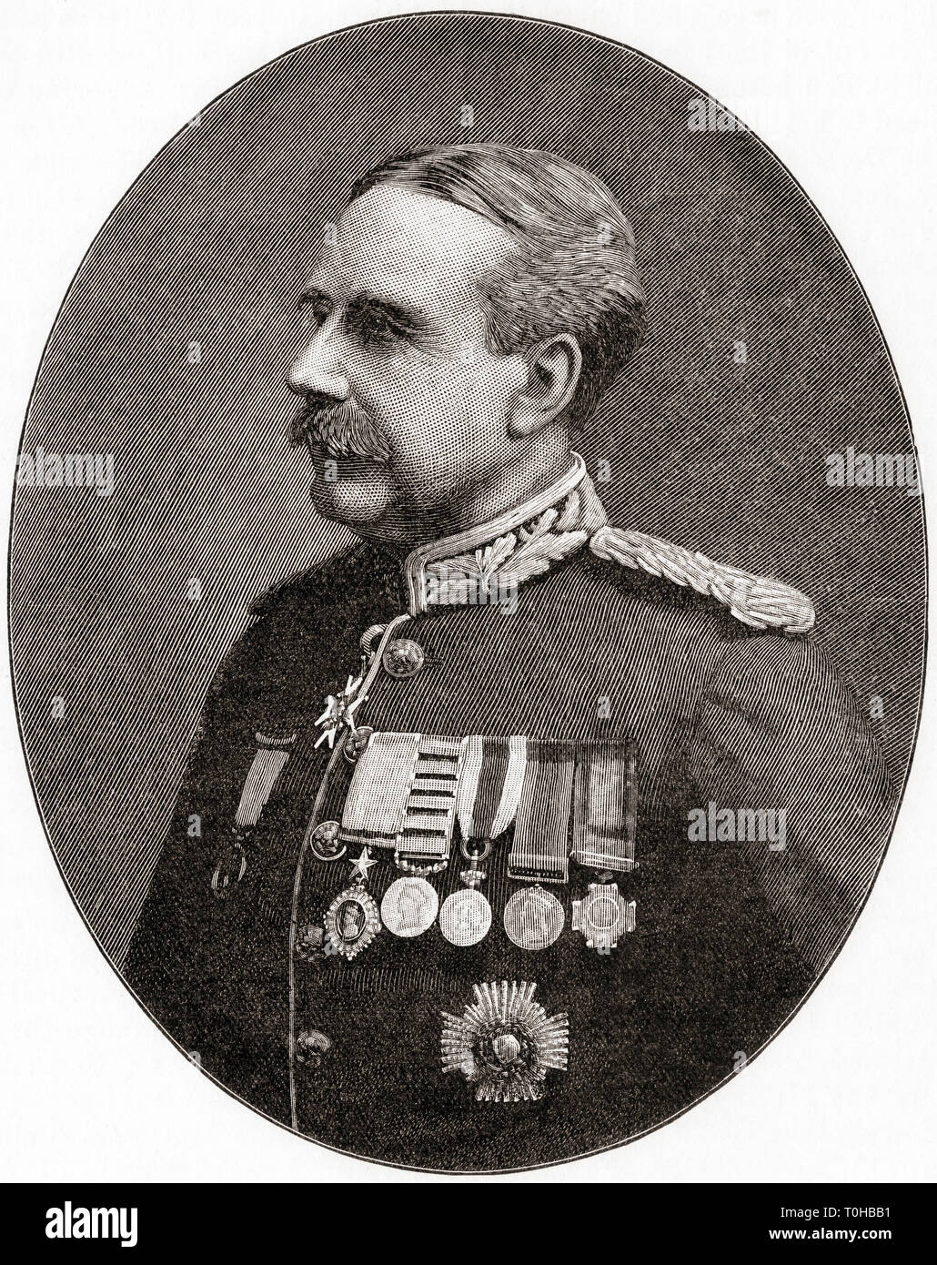 Il generale Sir William Stephen Alexander Lockhart, Inglesi Indian generale dell esercito Foto Stock