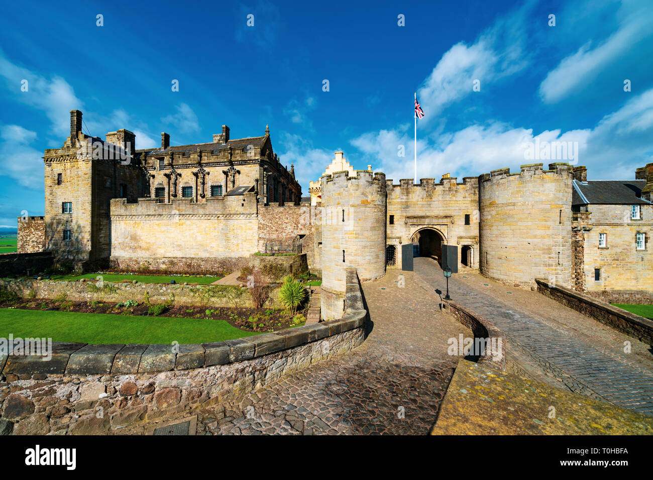 Il Castello di Stirling in Stirling , Scozia, Regno Unito Foto Stock