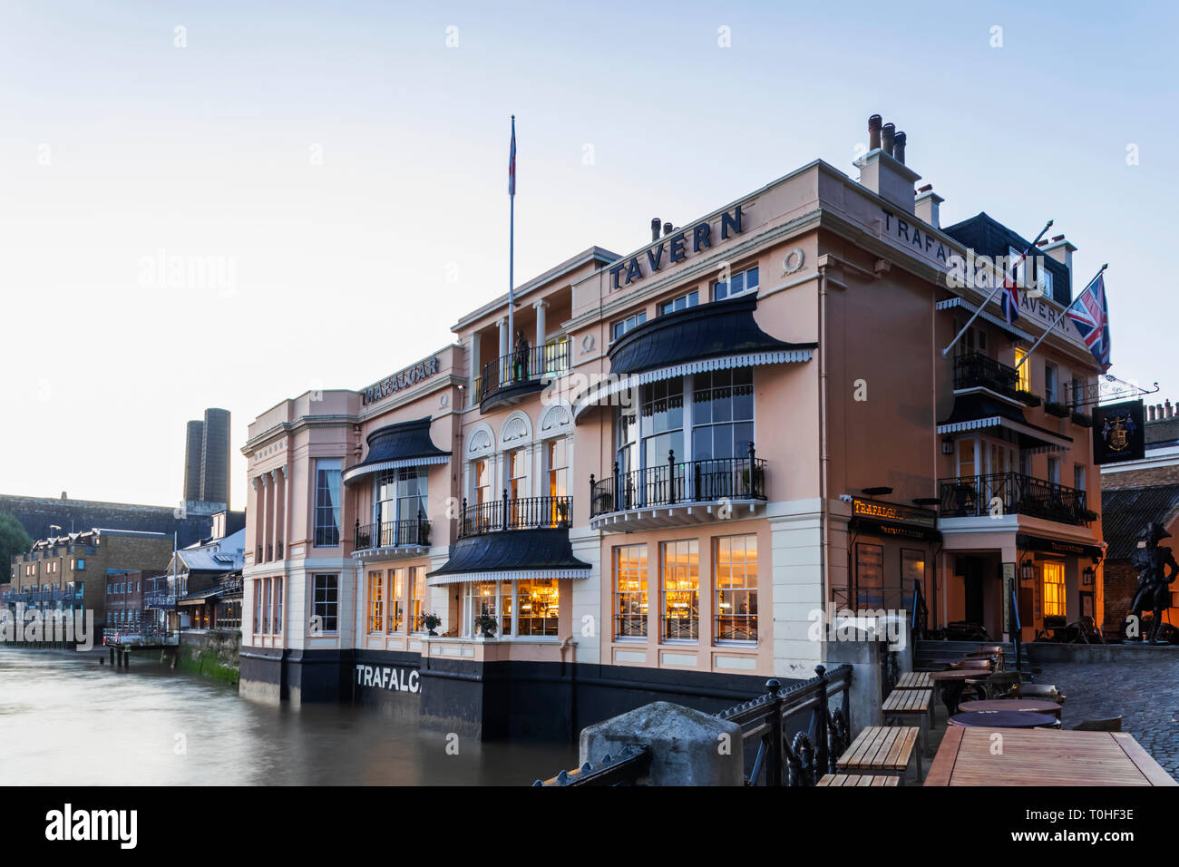 Inghilterra, Londra Greenwich, Trafalgar Tavern Pub Foto Stock