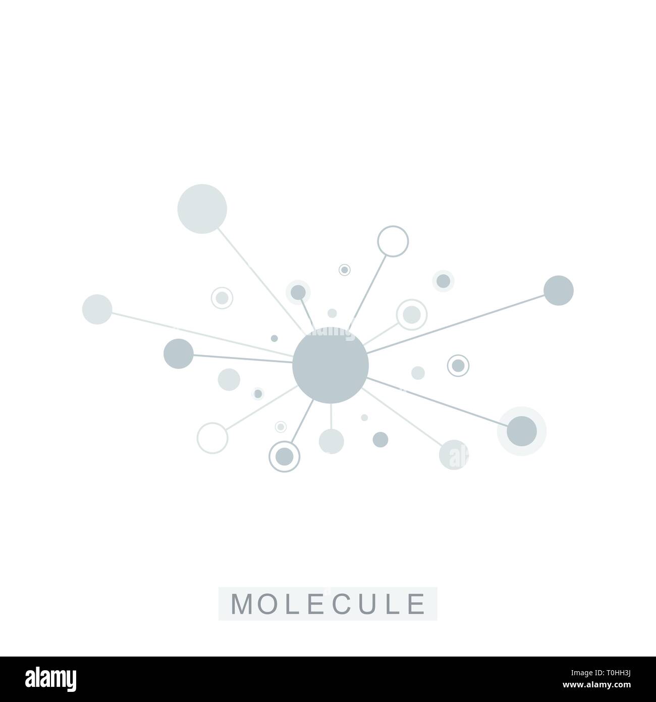 Logo della molecola di icona del modello di scienza genetica logotipo, elica di DNA. Analisi genetica, la ricerca biotech DNA codice, molecole. La biotecnologia genoma Illustrazione Vettoriale