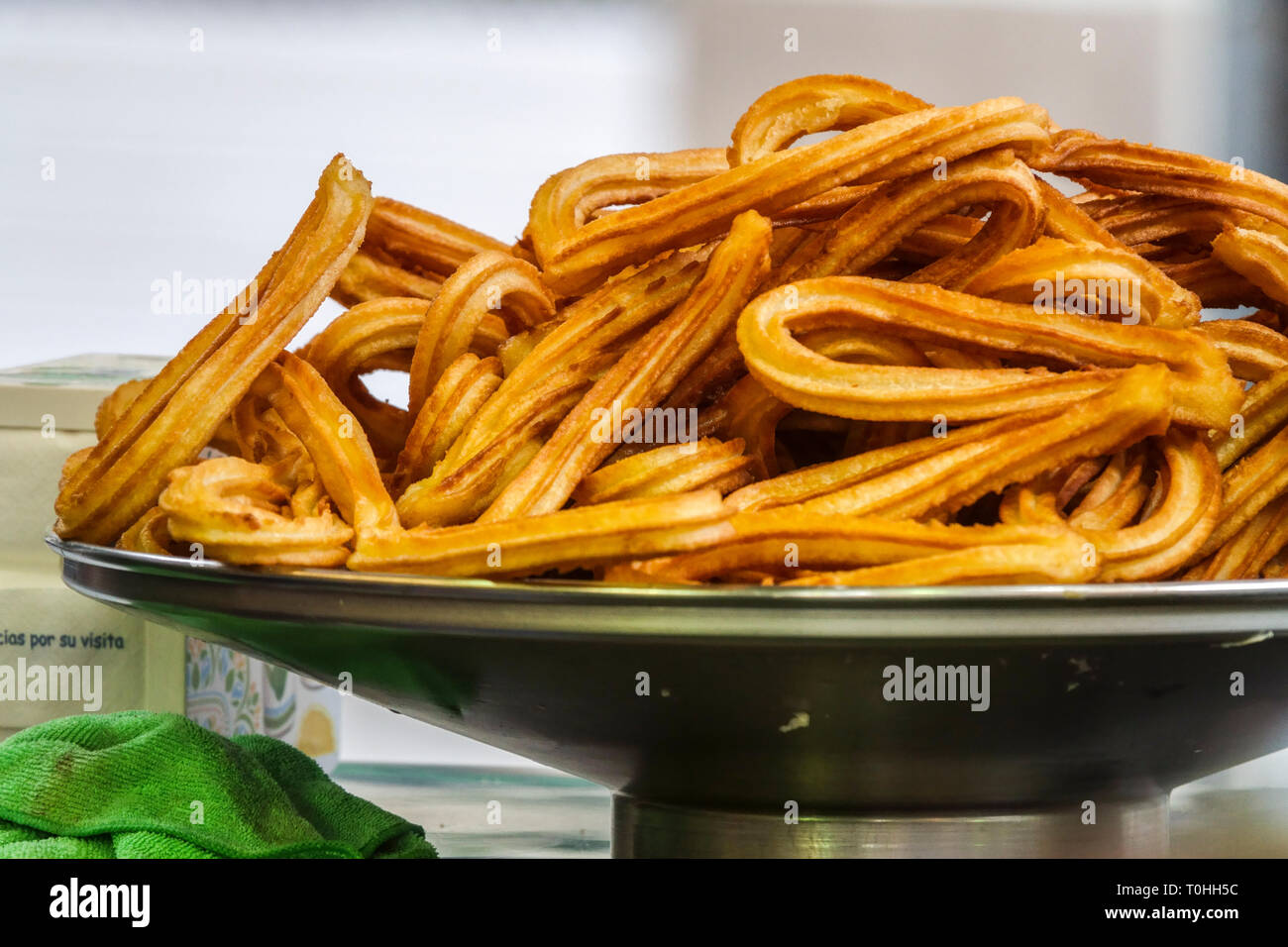 Valencia churros, dolci spagnoli, Spagna torta Foto Stock