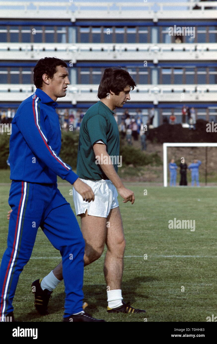 Sport, calcio, campionato del mondo campionato del mondo 1974, giro finale, Germania, full-length, Luigi Riva, Gianni Rivera, Additional-Rights-Clearance-Info-Not-Available Foto Stock