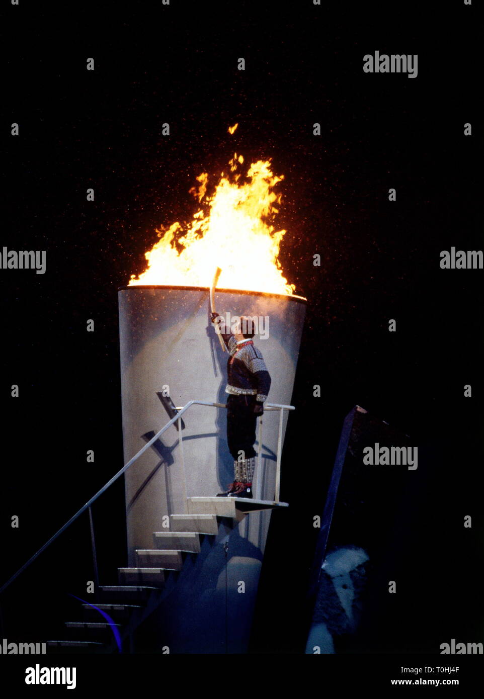 Sport, XVII. I giochi olimpici invernali, Lillehammer, la cerimonia di apertura, 1994, Additional-Rights-Clearance-Info-Not-Available Foto Stock