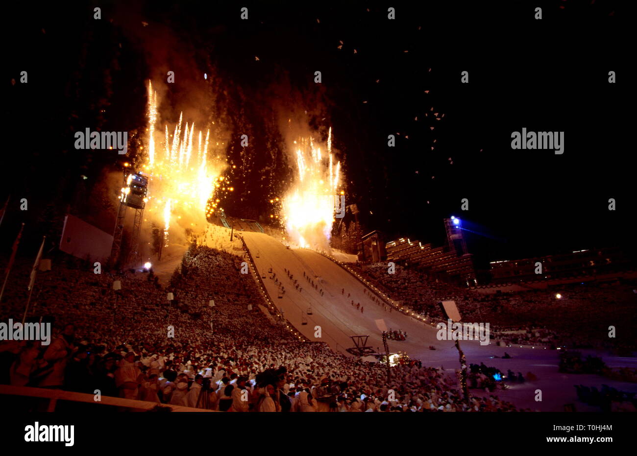 Sport, XVII. I giochi olimpici invernali, Lillehammer, la cerimonia di apertura, 1994, Additional-Rights-Clearance-Info-Not-Available Foto Stock