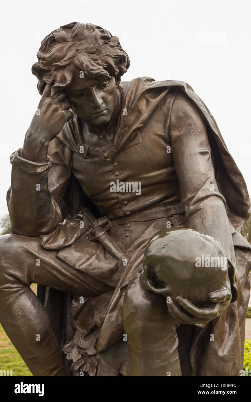 Gowers Memorial Stratford Upon Avon, mostrando Borgo - Inghilterra REGNO UNITO Foto Stock
