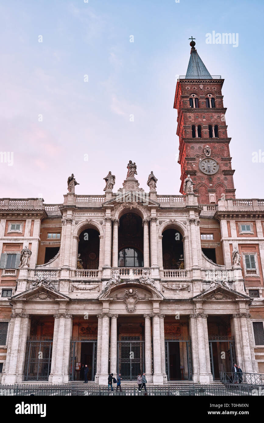Italia, Roma, febbraio 19/2019, Basilica di Santa Maria Maggiore Foto Stock
