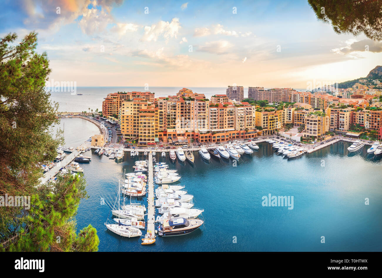 Luxury Monaco-Ville porto di Monaco, Cote d'Azur Foto Stock