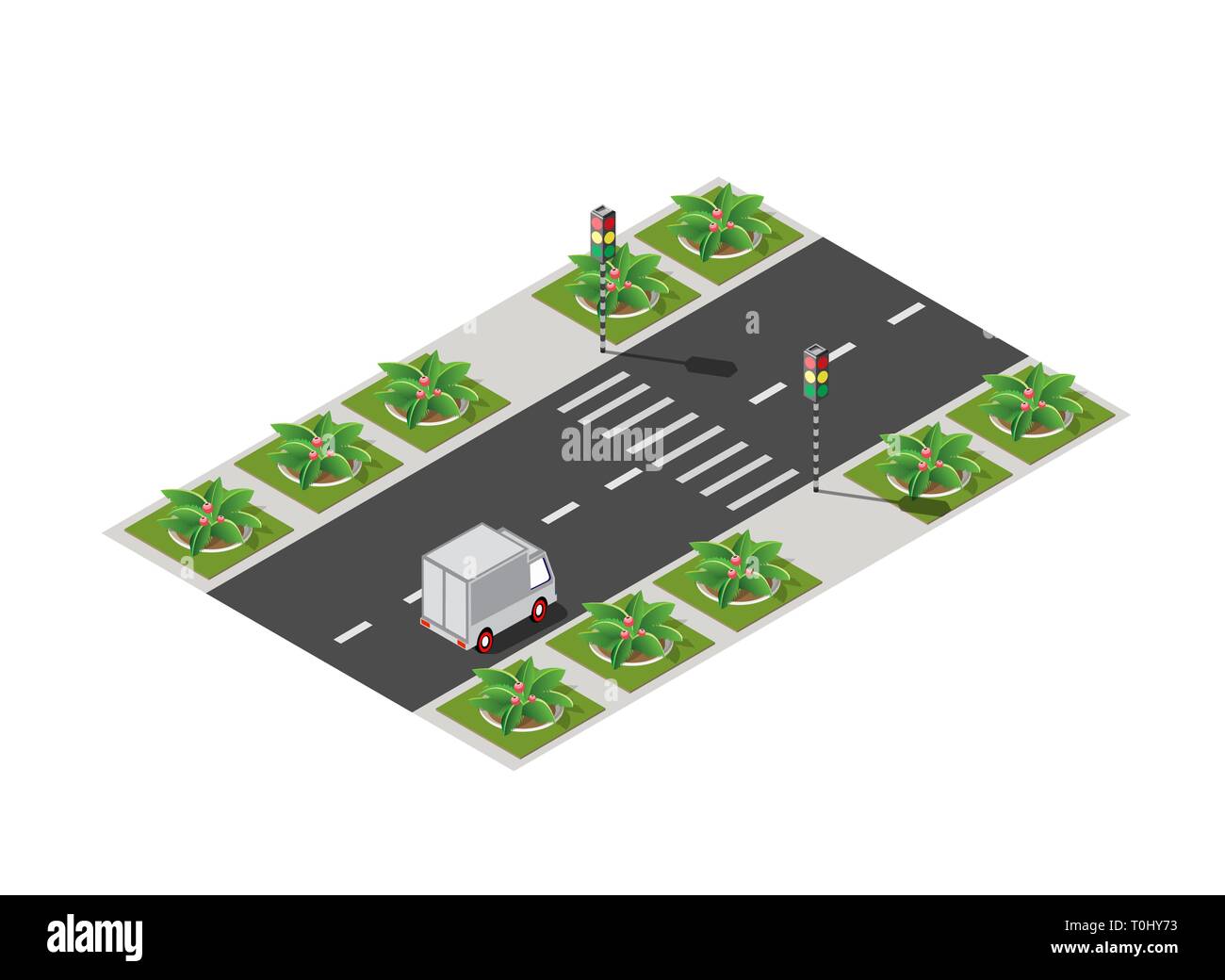 Autostrada città strada Illustrazione Vettoriale