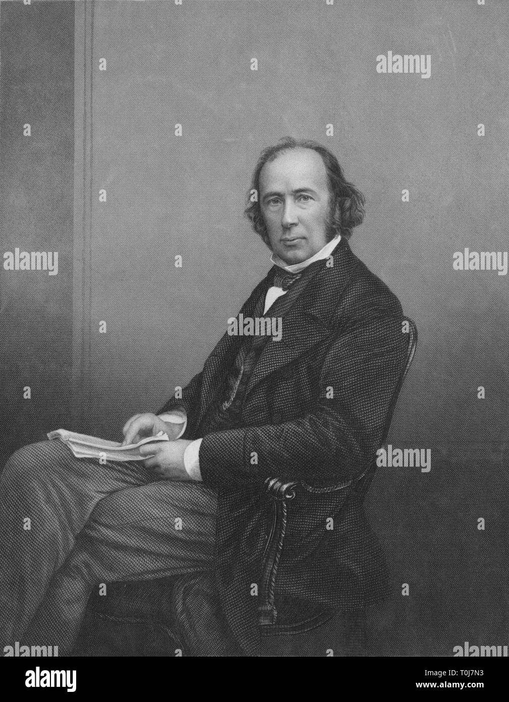 "Henry W. Acland, Esq. .D. F.R.S. &C', 1850s. Autore: Daniel John Pound. Foto Stock