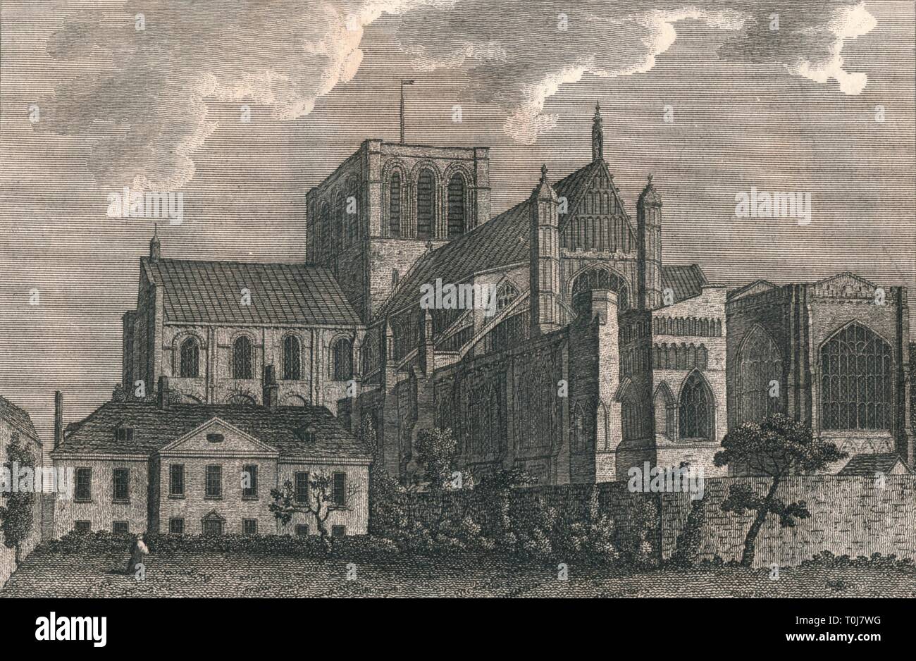 "Chiesa Cattedrale di Winchester', 1787. Creatore: J Newton. Foto Stock