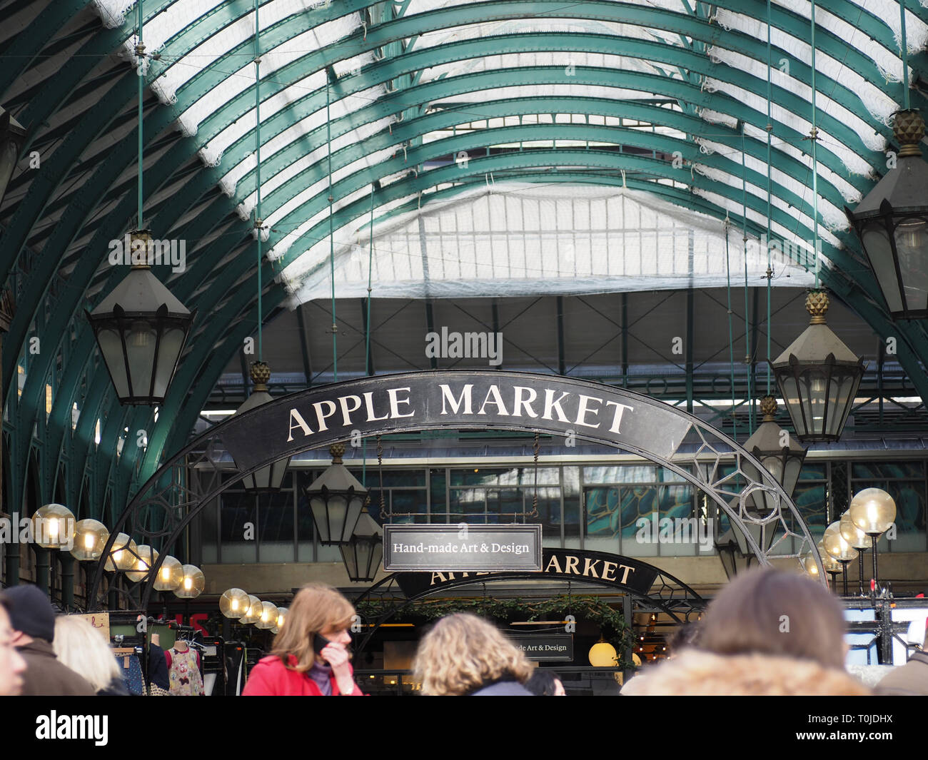 Il mercato delle mele, Covent Garden, Londra, Inghilterra, Regno Unito Foto Stock